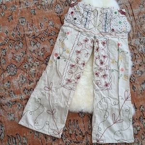 Bohemian Embroidered Bell Bottom Slacks by Tara's